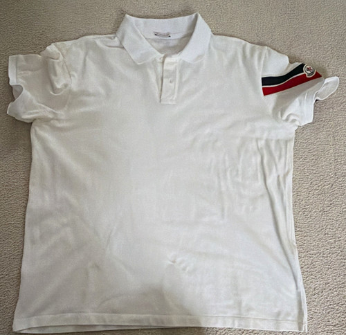 Polo moncler uomo - moncler, bianca