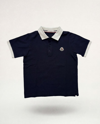 Polo enfant piqué coton - , bleu