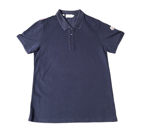 Polo moncler blu - moncler, uomo