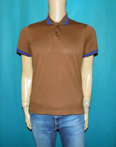 Polo moncler cotone marrone - moncler, in