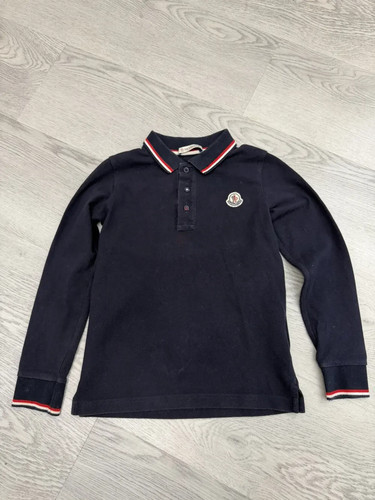 Polo moncler ragazzo blu navy - moncler,