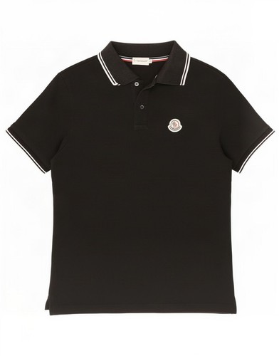 Polo uomo moncler media nera - uomo,