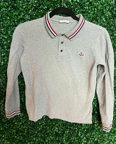Polo moncler ragazzo grigia - polo,