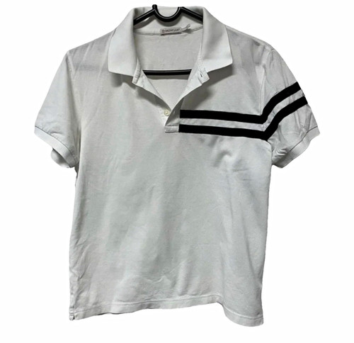 Polo moncler uomo bianca blu - polo,