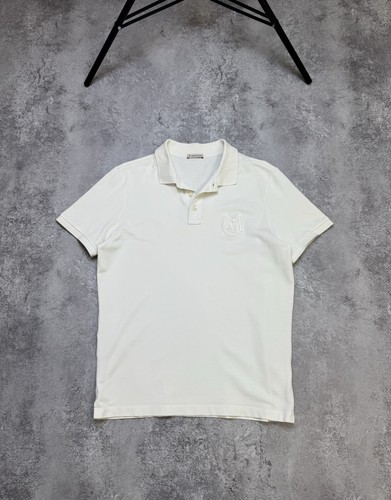 Polo moncler con logo ricamato - polo,