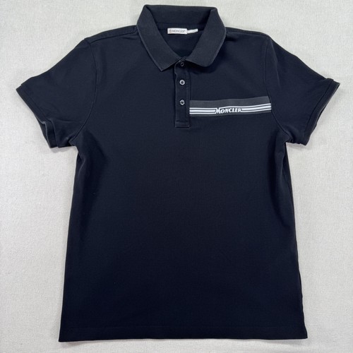 Polo moncler uomo nera logo - polo,