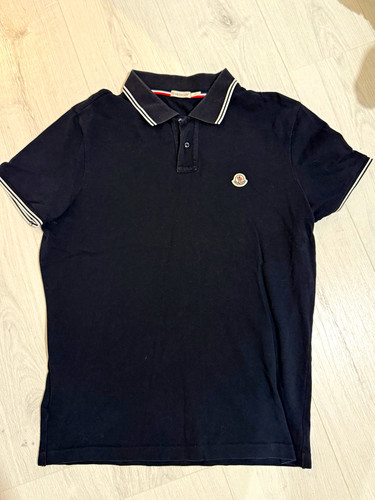 Polo moncler uomo blu navy - moncler,