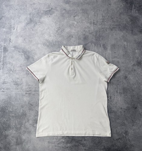 Polo moncler bianca con - moncler,