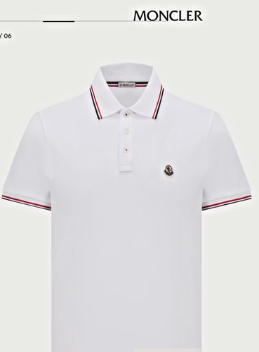 Moncler polo tricolore - polo,