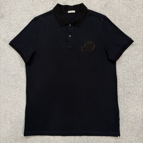Polo moncler doppio - logo, navy