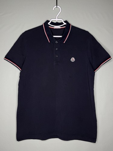 Polo moncler blu - moncler, piqué